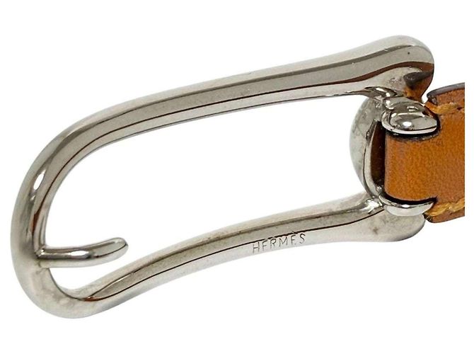 Herren Leder Charm Armband von Hermès Braun - Ansicht 7