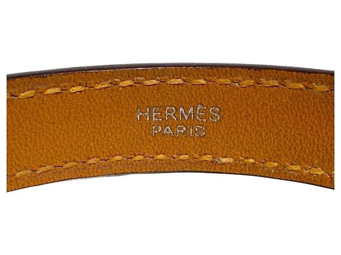 Herren Leder Charm Armband von Hermès Braun - Ansicht 8