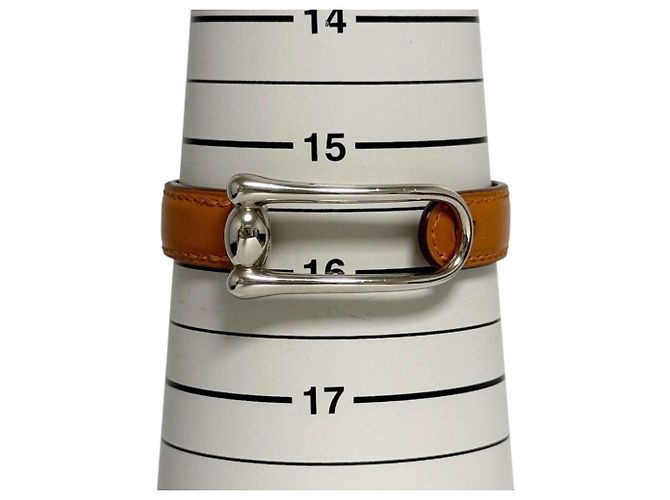 Herren Leder Charm Armband von Hermès Braun - Ansicht 9