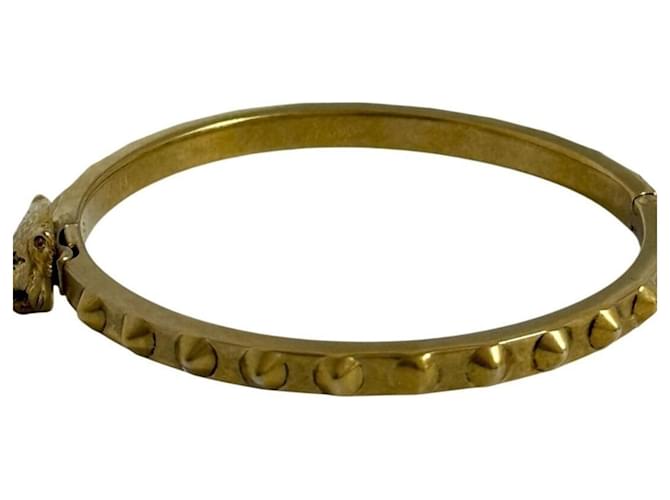 Bracciale Testa di Gatto Gucci D'oro - vista 2