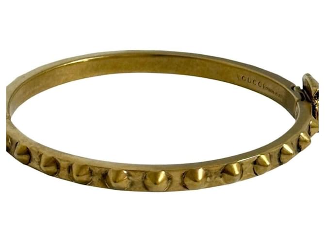 Bracciale Testa di Gatto Gucci D'oro - vista 3