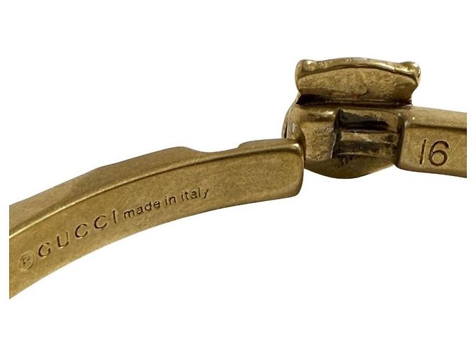 Bracciale Testa di Gatto Gucci D'oro - vista 7