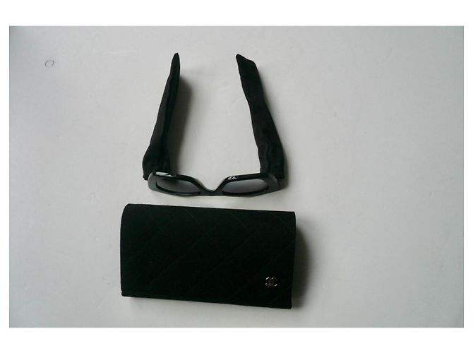 Gafas de sol Cat Eye Tweed CHANEL TBE Negro - vista 5