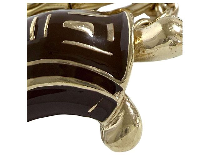 Céline Portachiavi in design tartaruga marrone Celine - vista 8
