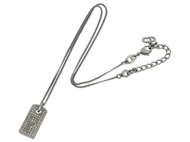 Colar Pendente Placa Feminino Christian Dior - vista 2