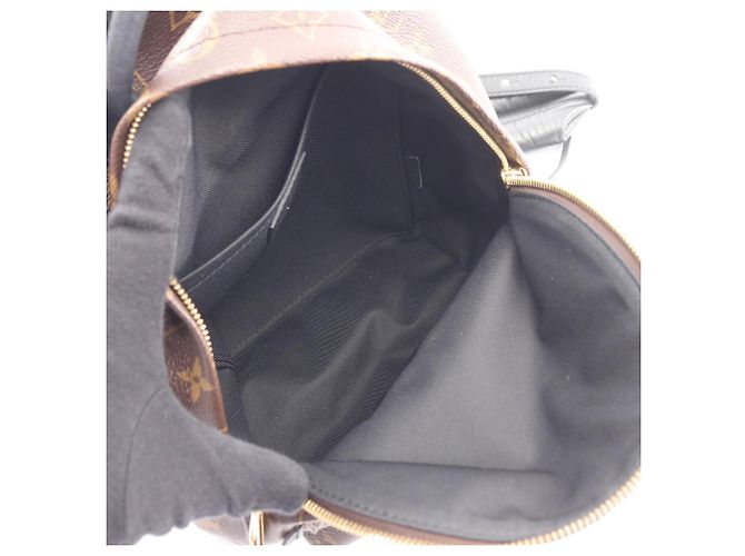Zaino/borsa Palm Springs PM di Louis Vuitton Marrone Nero - vista 3