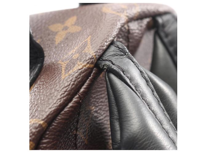 Zaino/borsa Palm Springs PM di Louis Vuitton Marrone Nero - vista 8
