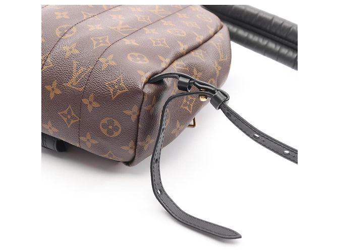 Zaino/borsa Palm Springs PM di Louis Vuitton Marrone Nero - vista 9