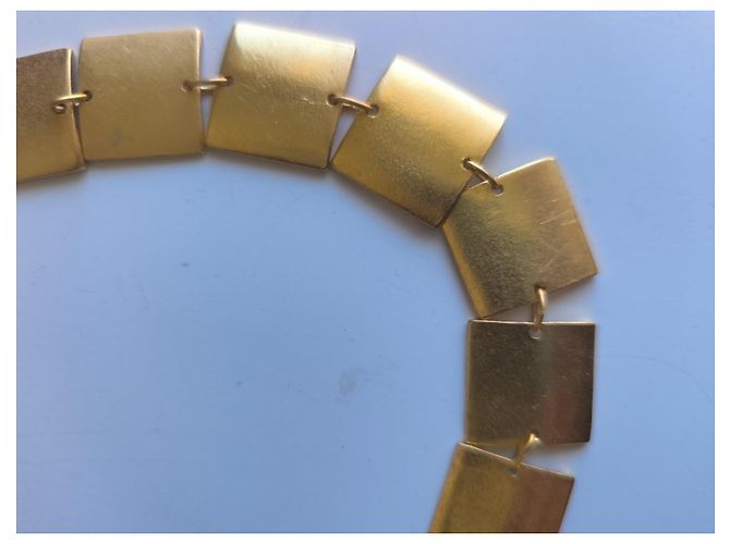 Collana in metallo dorato Paco Rabanne D'oro - vista 4