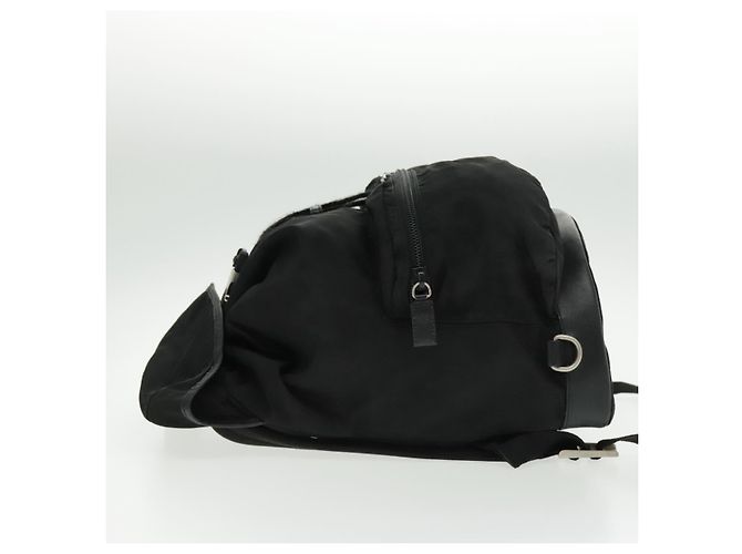 Prada Double Front Pocket Tessuto Medium Preto - vista 3