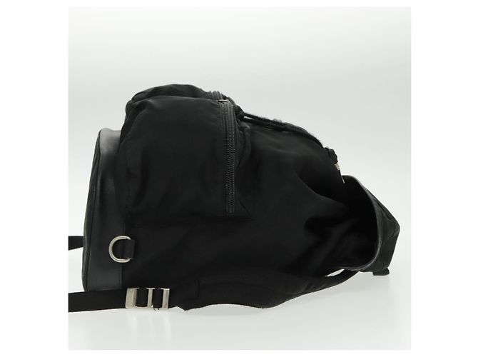 Prada Double Front Pocket Tessuto Medium Preto - vista 4