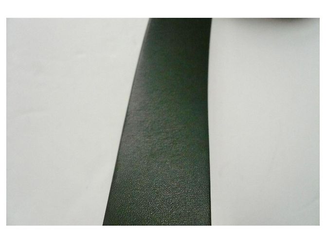 CHANEL Ceinture cuir Noir double C Cœur doré TBE - vue 7