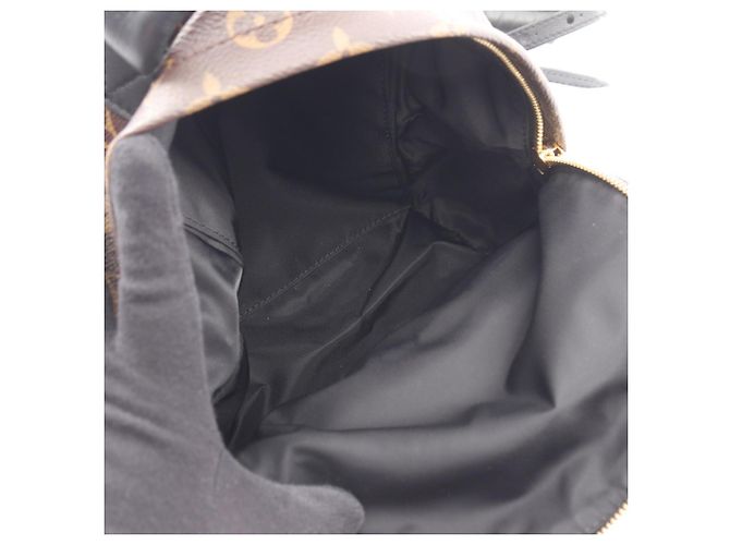 Zaino/borsa Palm Springs PM di Louis Vuitton Marrone Nero - vista 3