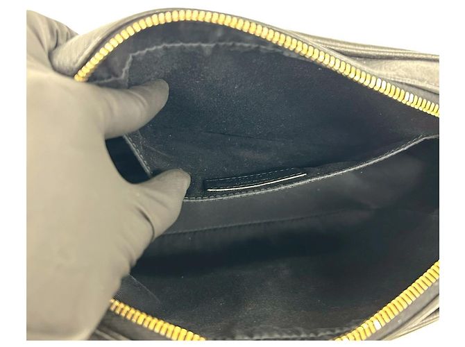 Bolso de hombro mini de cuero Saint Laurent Negro - vista 10