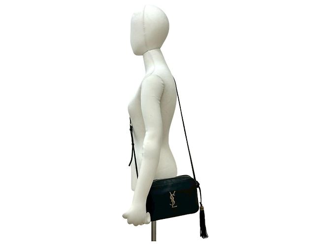 Bolso de hombro mini de cuero Saint Laurent Negro - vista 2