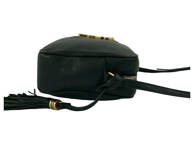 Bolso de hombro mini de cuero Saint Laurent Negro - vista 6