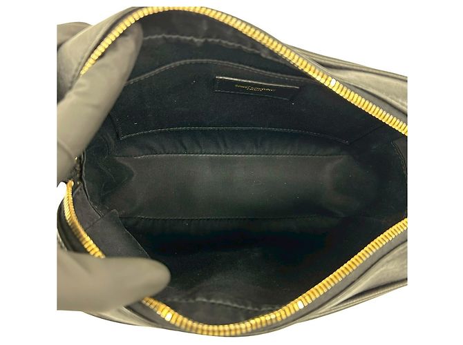 Bolso de hombro mini de cuero Saint Laurent Negro - vista 9