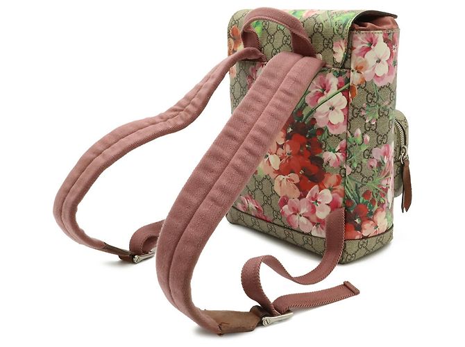 Zaino Gucci GG Blooms Supreme Multicolore Beige - vista 3