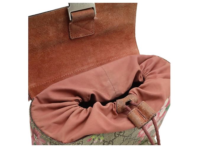 Zaino Gucci GG Blooms Supreme Multicolore Beige - vista 9