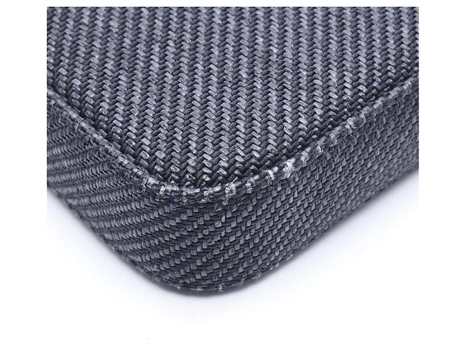 Borsa a mano Chanel Deauville blu navy - vista 6