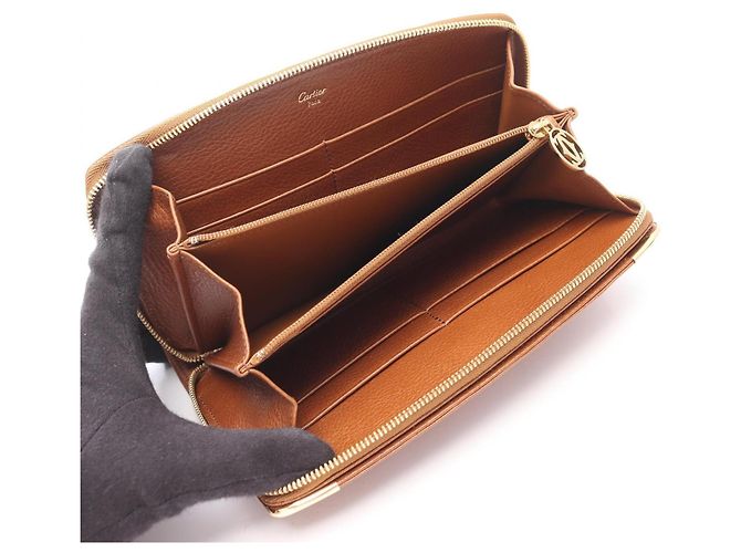 Cartier Marcello Rundes Langwallet Braun - Ansicht 3