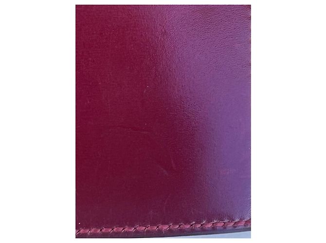 Housse d'agenda Hermès en cuir bordeaux - vue 6