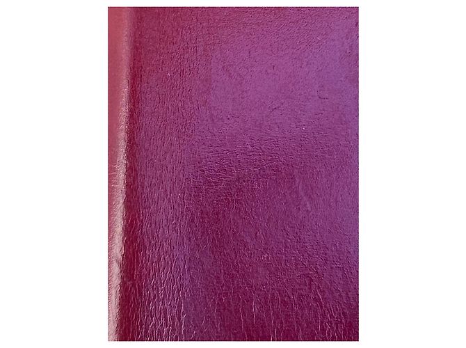 Housse d'agenda Hermès en cuir bordeaux - vue 7
