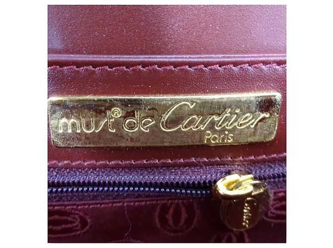 Borsa Cartier Must in Bordeaux Bordò - vista 7