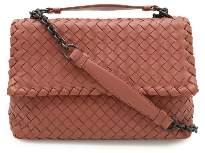 Borsa a Spalla Piccola Olympia Intrecciato di Bottega Veneta - vista 2