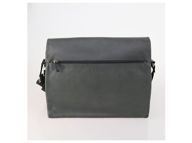 Borsa a Spalla Salvatore Ferragamo in Pelle 2 Pezzi Nero Grigio Auth bs34139 Marrone - vista 2