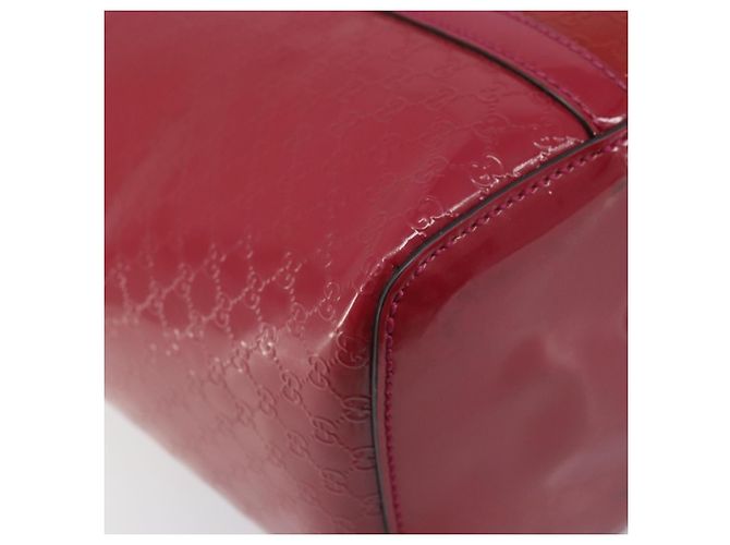 Borsa tote in tela Micro GG Gucci PVC Rosso Oro 309613 Auth mr2281 D'oro - vista 11