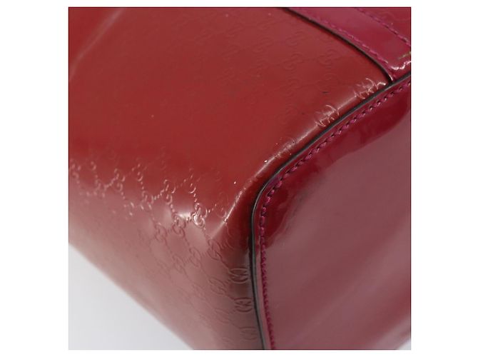Borsa tote in tela Micro GG Gucci PVC Rosso Oro 309613 Auth mr2281 D'oro - vista 13