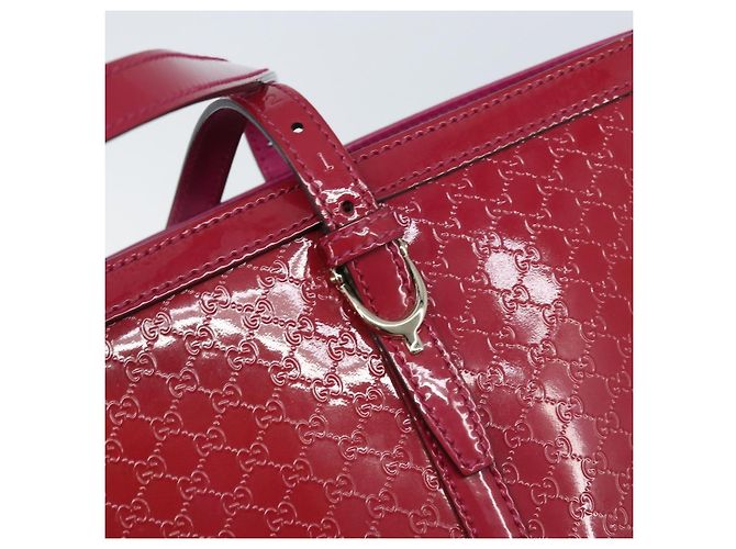 Borsa tote in tela Micro GG Gucci PVC Rosso Oro 309613 Auth mr2281 D'oro - vista 14