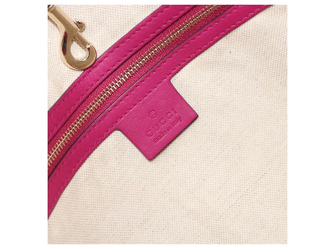Borsa tote in tela Micro GG Gucci PVC Rosso Oro 309613 Auth mr2281 D'oro - vista 15
