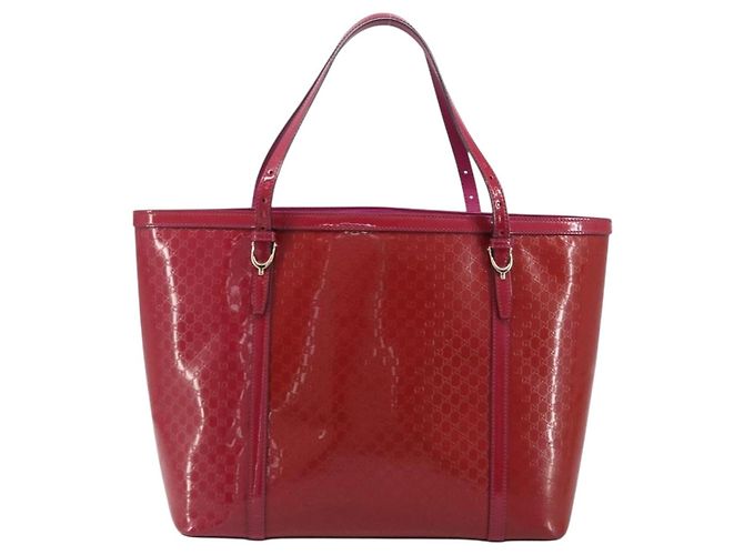 Borsa tote in tela Micro GG Gucci PVC Rosso Oro 309613 Auth mr2281 D'oro - vista 2