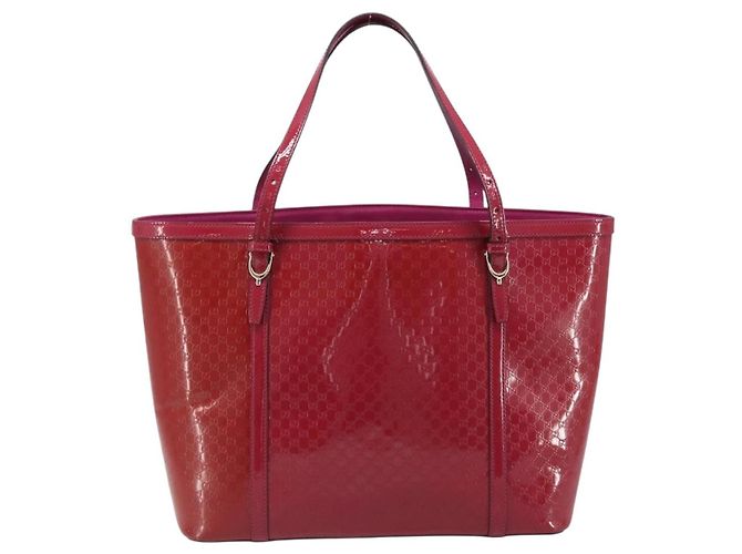 Borsa tote in tela Micro GG Gucci PVC Rosso Oro 309613 Auth mr2281 D'oro - vista 3