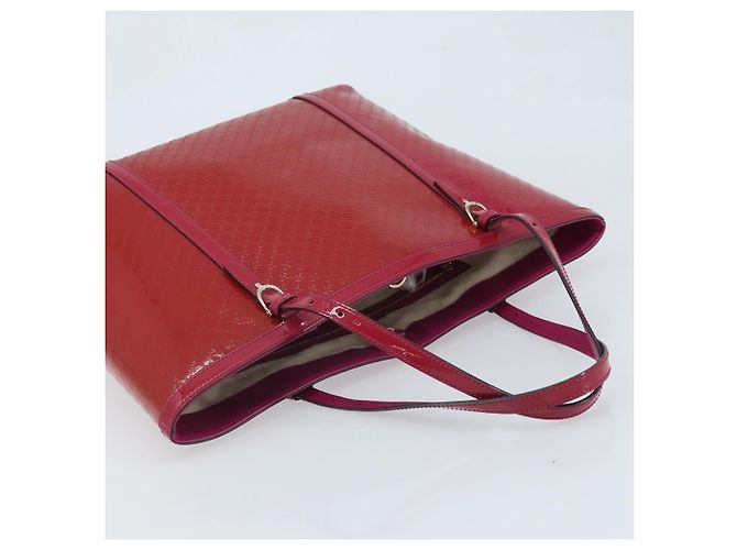 Borsa tote in tela Micro GG Gucci PVC Rosso Oro 309613 Auth mr2281 D'oro - vista 6