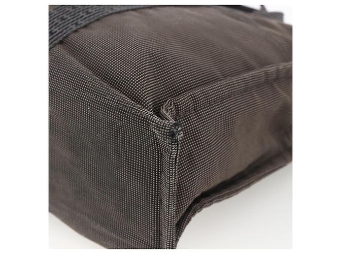 Hermès HERMES Handtasche Her Line MM Canvas Grau Silber Auth BAZ866 Braun - Ansicht 12