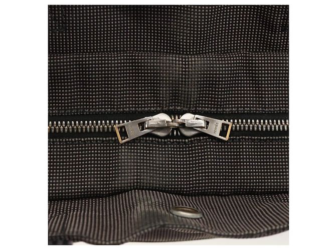 Hermès HERMES Handtasche Her Line MM Canvas Grau Silber Auth BAZ866 Braun - Ansicht 14