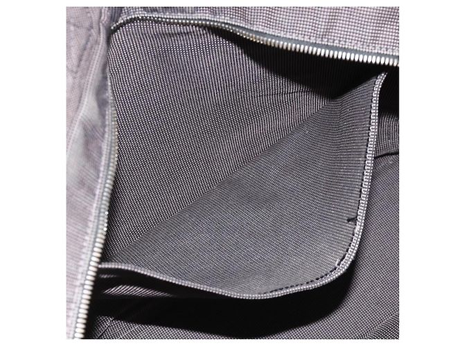 Hermès HERMES Handtasche Her Line MM Canvas Grau Silber Auth BAZ866 Braun - Ansicht 18