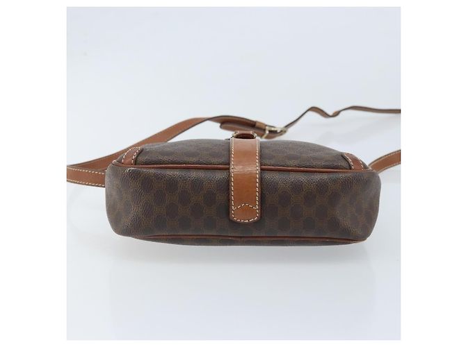 Céline Sac à épaule en toile Macadam CELINE en cuir PVC marron doré Auth 174572 - vue 9
