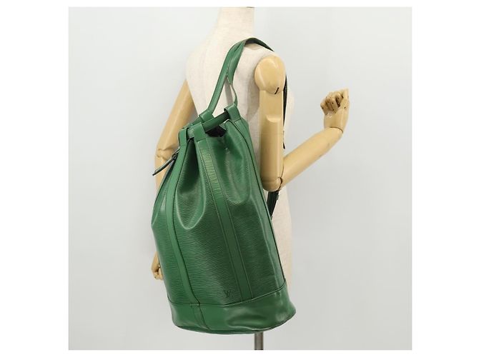 LOUIS VUITTON Borsa a Spalla Epi Randonnee GM Verde M43084 LV Auth SW2146 - vista 23