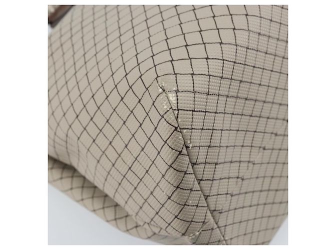 Bottega Veneta Tote Bag aus PVC-Canvas Grau Auth BA11786 Braun - Ansicht 13