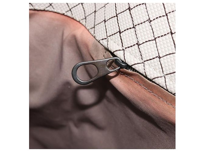Bottega Veneta Tote Bag aus PVC-Canvas Grau Auth BA11786 Braun - Ansicht 19