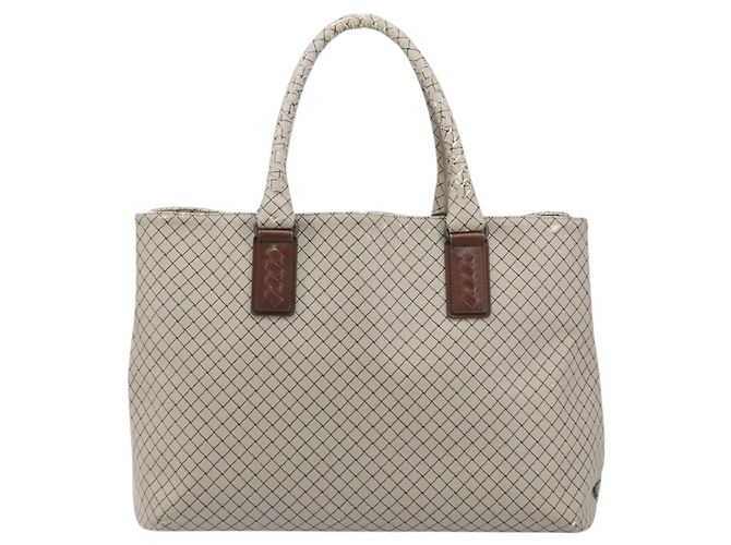 Bottega Veneta Tote Bag aus PVC-Canvas Grau Auth BA11786 Braun - Ansicht 2
