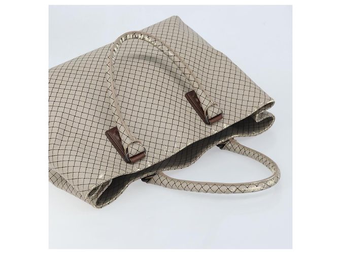 Bottega Veneta Tote Bag aus PVC-Canvas Grau Auth BA11786 Braun - Ansicht 6