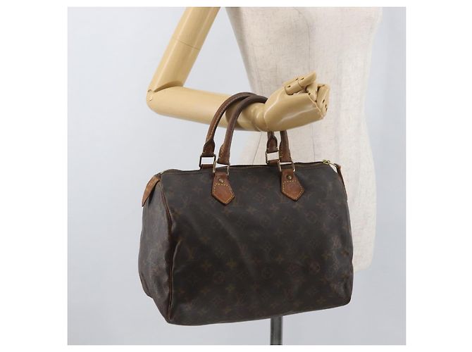 LOUIS VUITTON Borsa a Mano Monogram Speedy 30 M41526 LV Auth BAZ542 Monogramma - vista 22