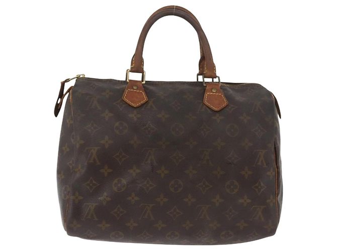 LOUIS VUITTON Borsa a Mano Monogram Speedy 30 M41526 LV Auth BAZ542 Monogramma - vista 3