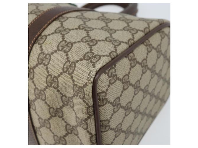 Borsa Boston in PVC beige e oro della linea Sherry GG Supreme di GUCCI 40 02 007 Auth mr2206 D'oro - vista 10