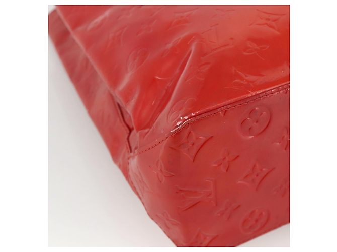 LOUIS VUITTON Monogram Vernis Reade MM Borsa a Mano Rossa M91086 LV Auth BAZ846 Rosso - vista 15